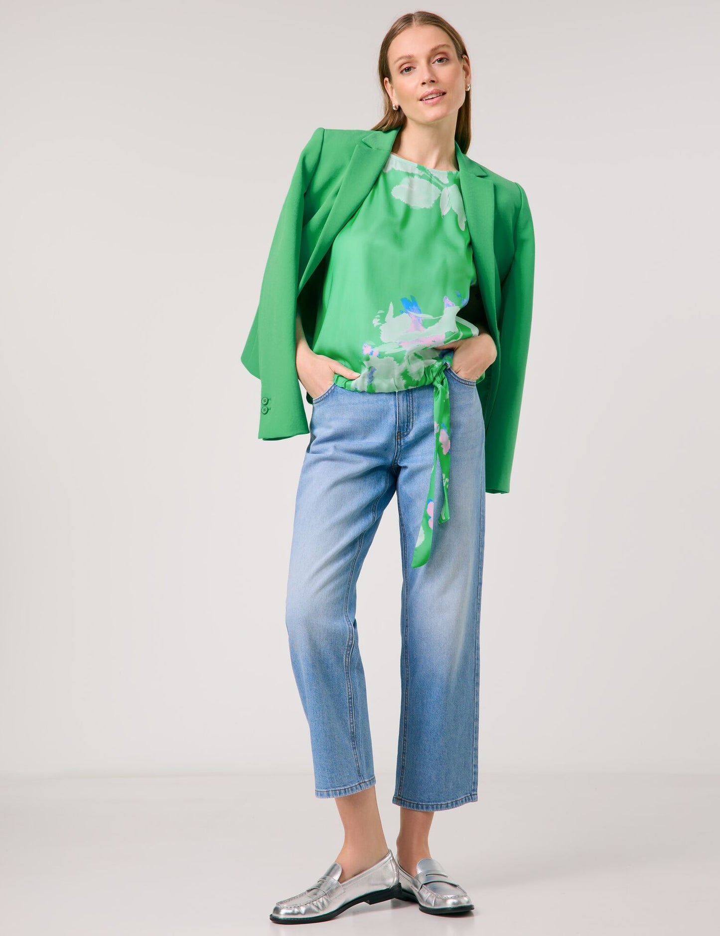 Blouse Top with Drawstring