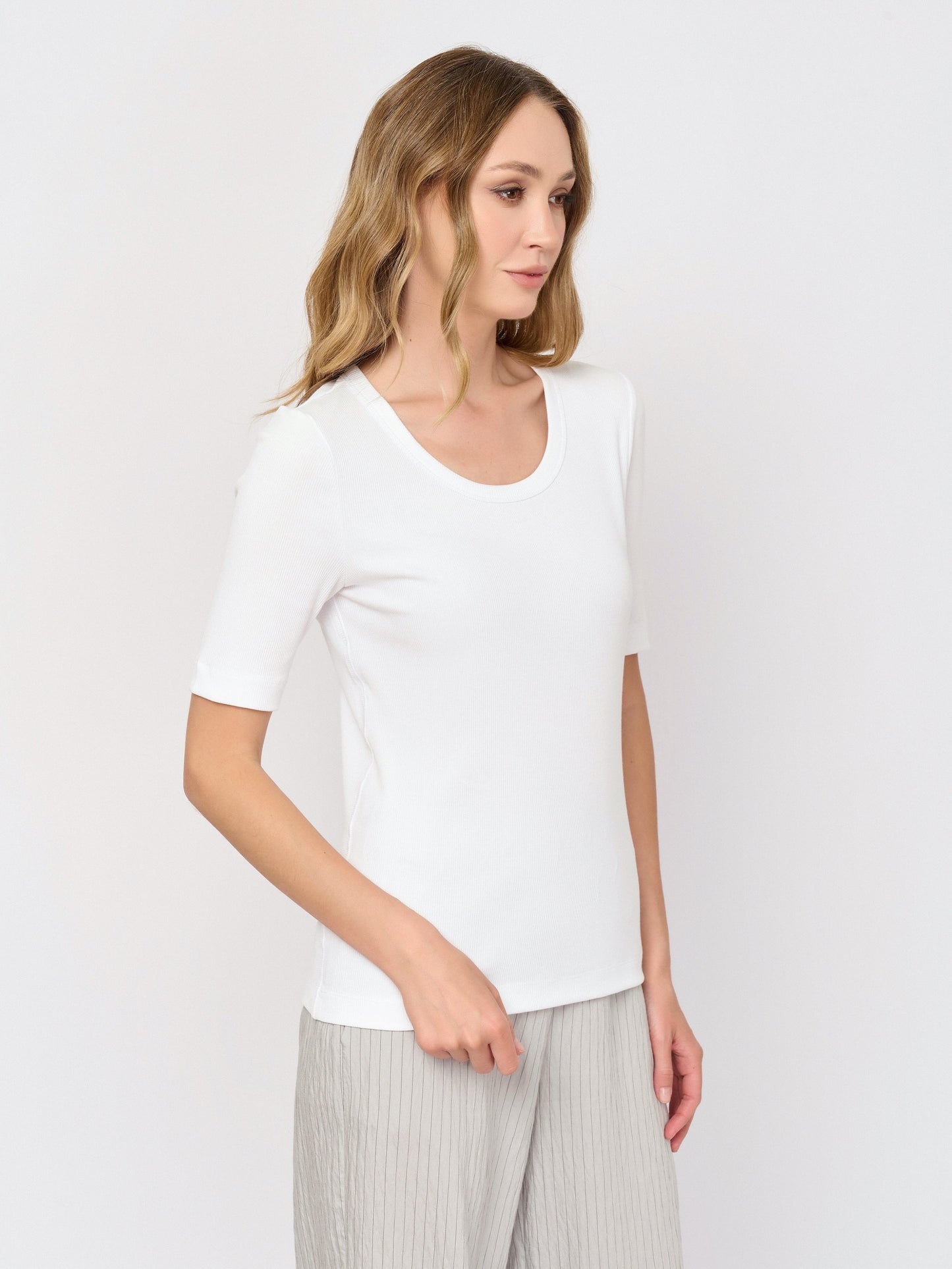 Ribbed T-shirt