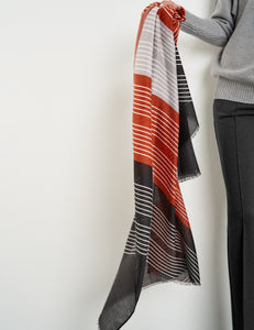 Scarf with Graphic Pattern