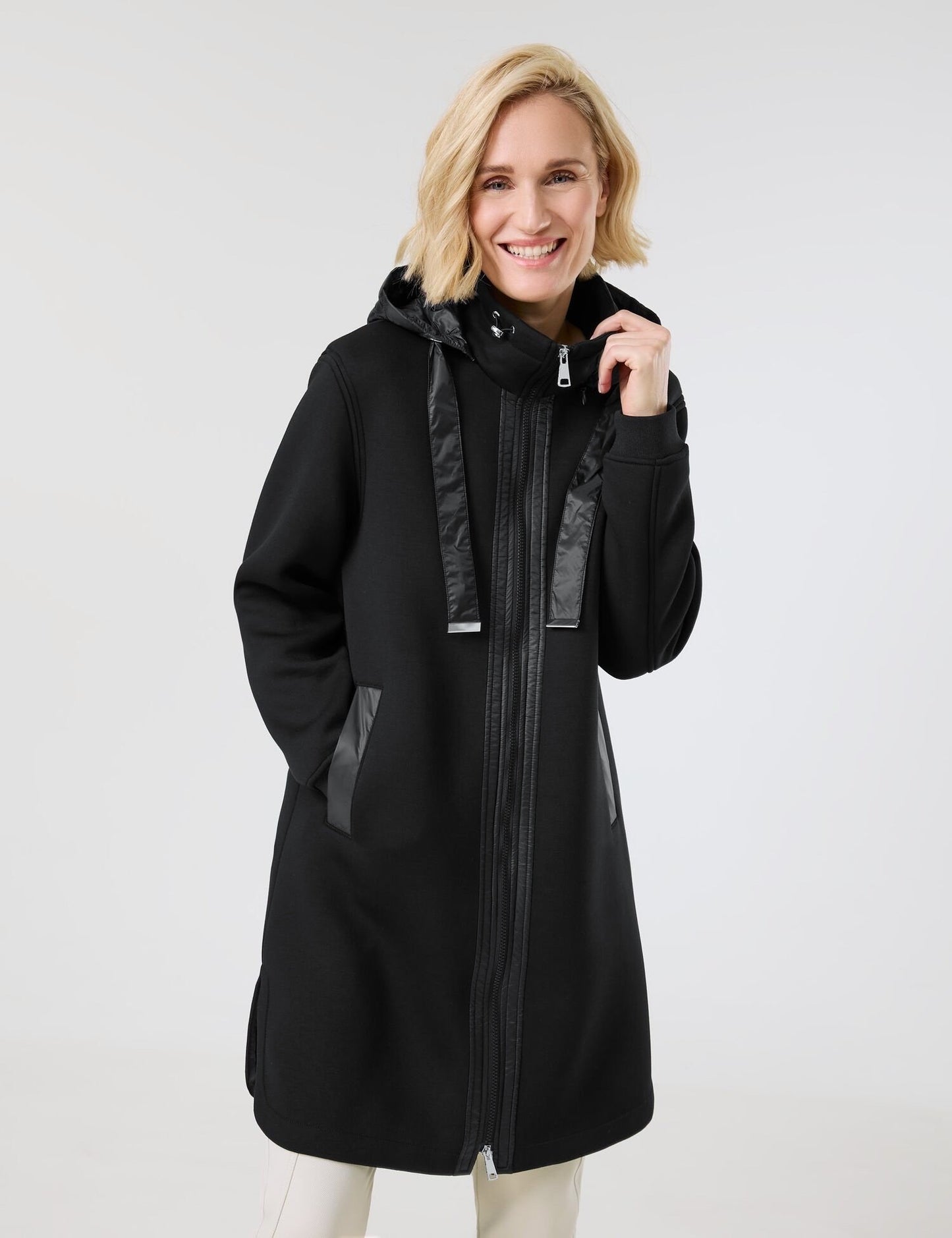 Coat with Detachable Hood
