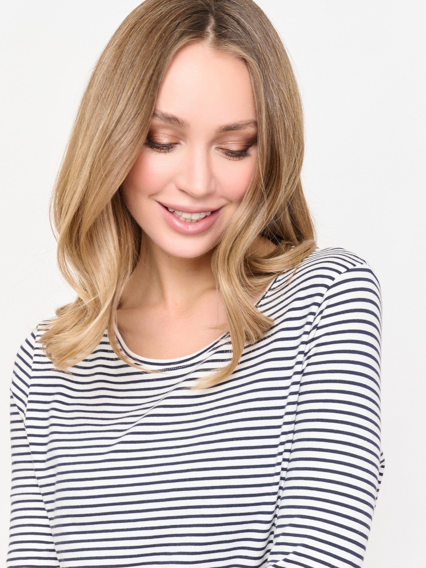 Top with Fine Stripes