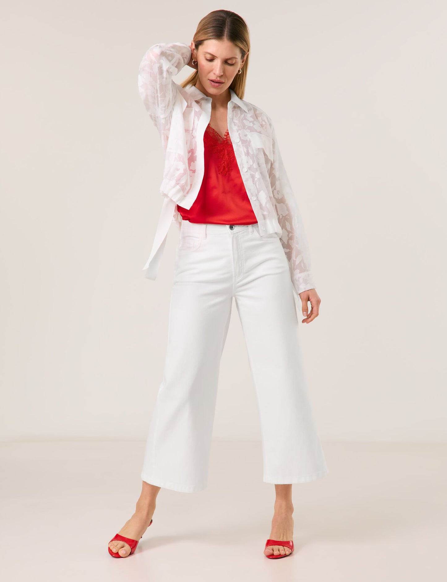 Jacket with a Floral Pattern