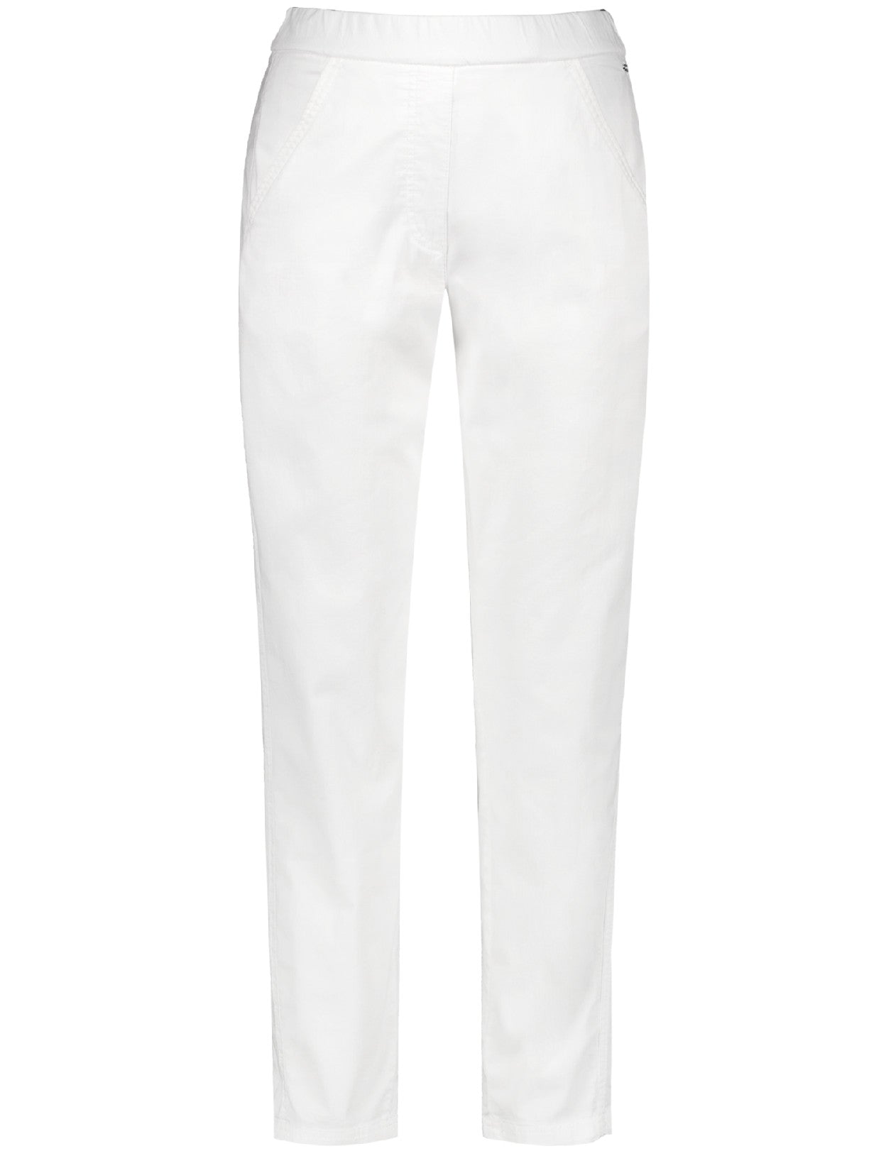 Pull-on Cotton Pant — White