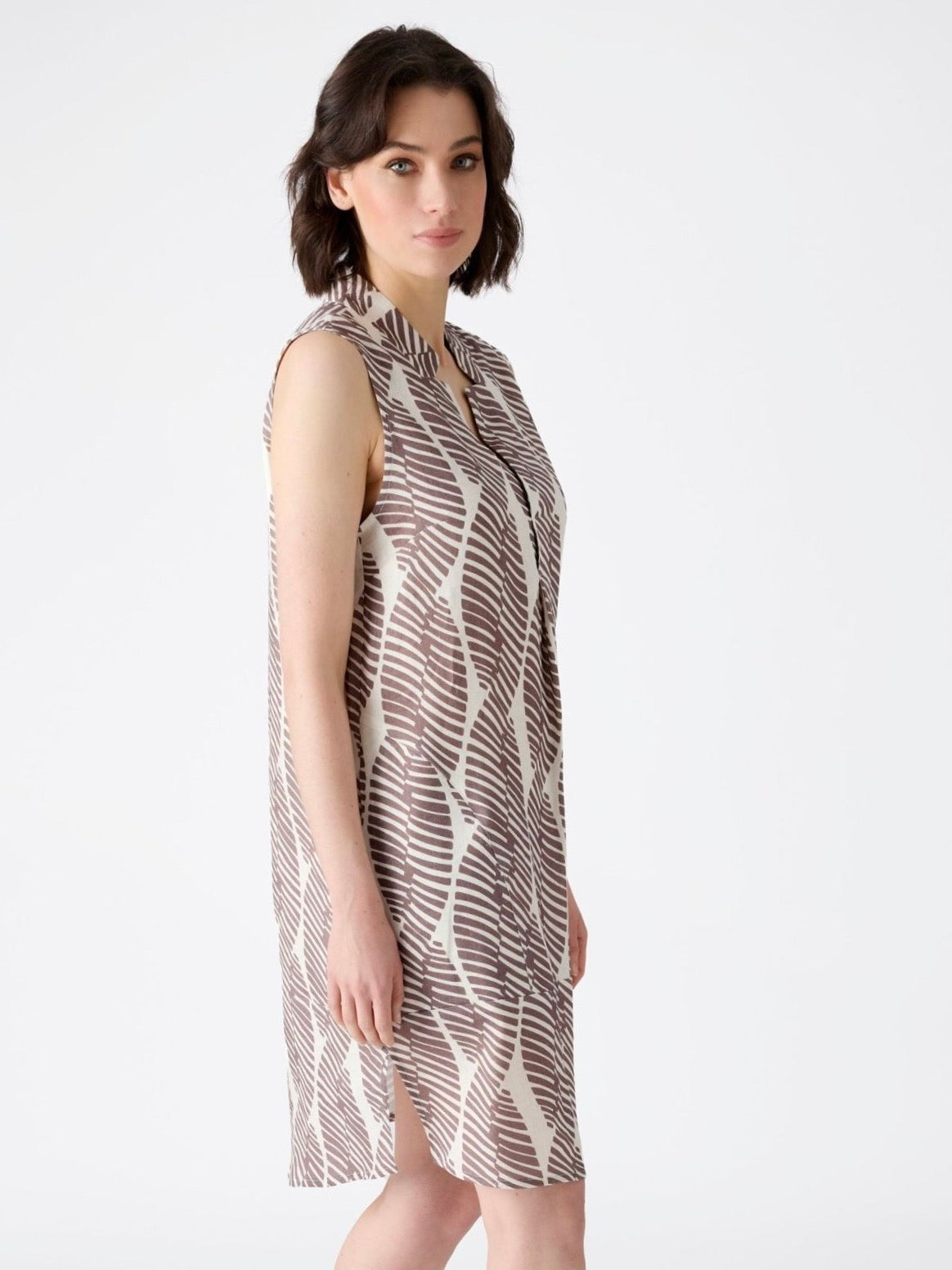 Linen Dress with Print