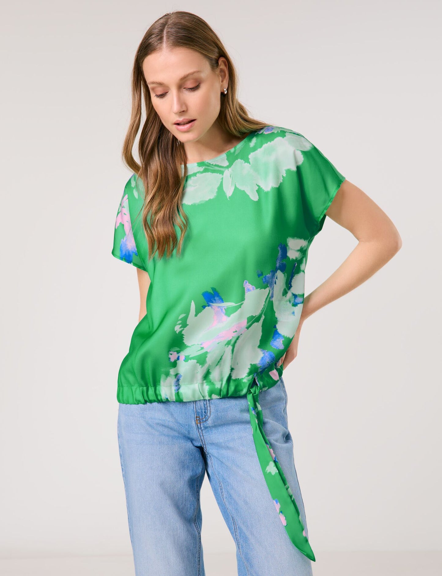 Blouse Top with Drawstring