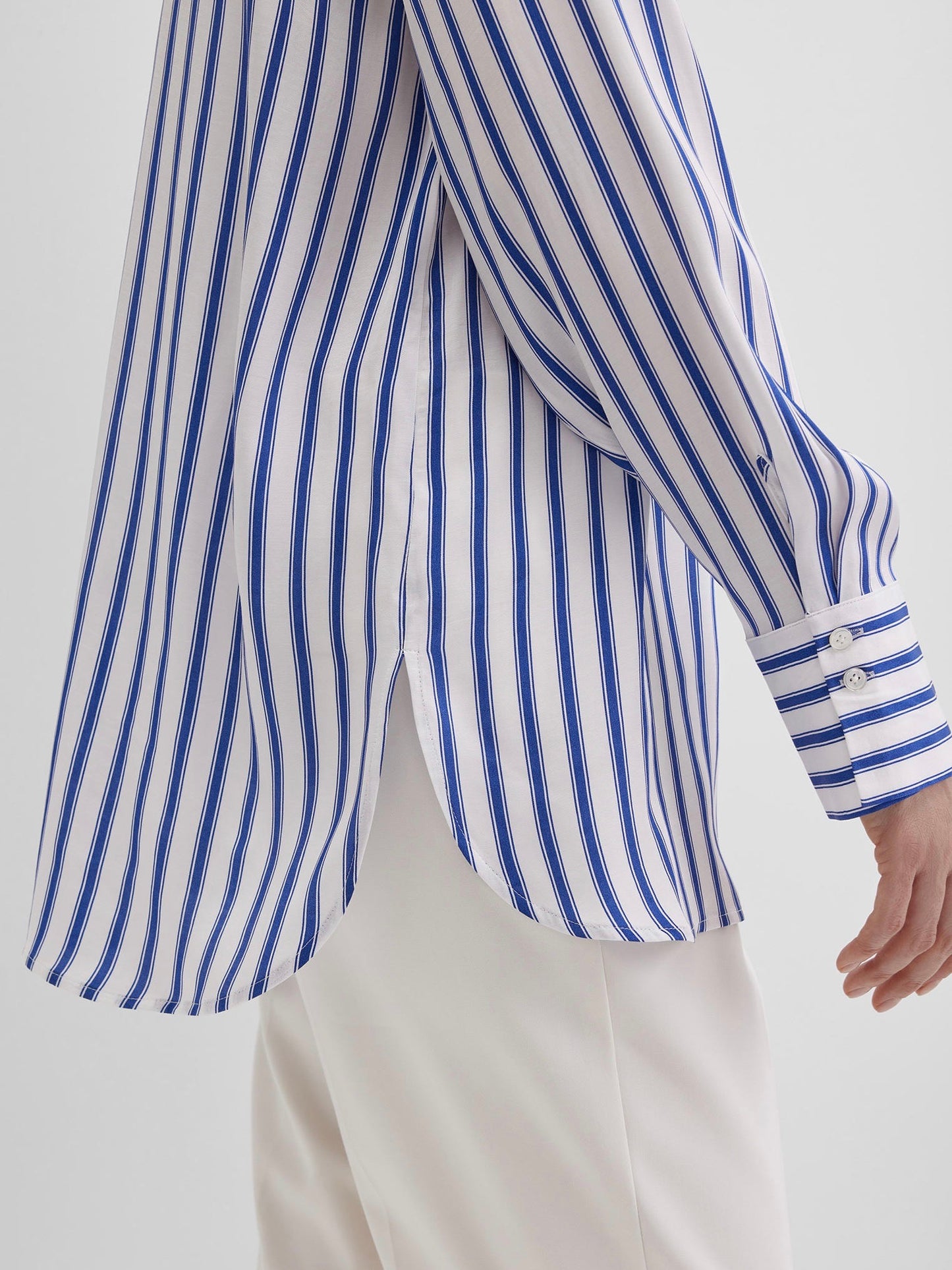Blouse with Satin Finish