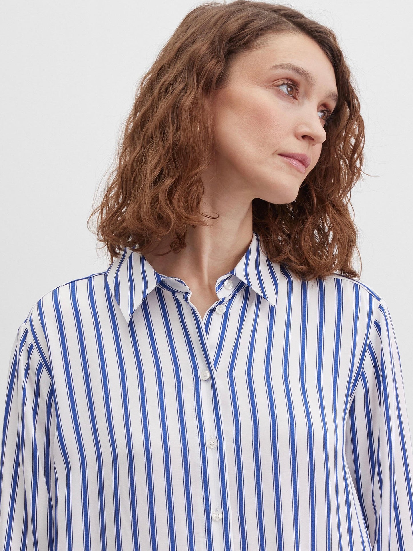 Blouse with Satin Finish
