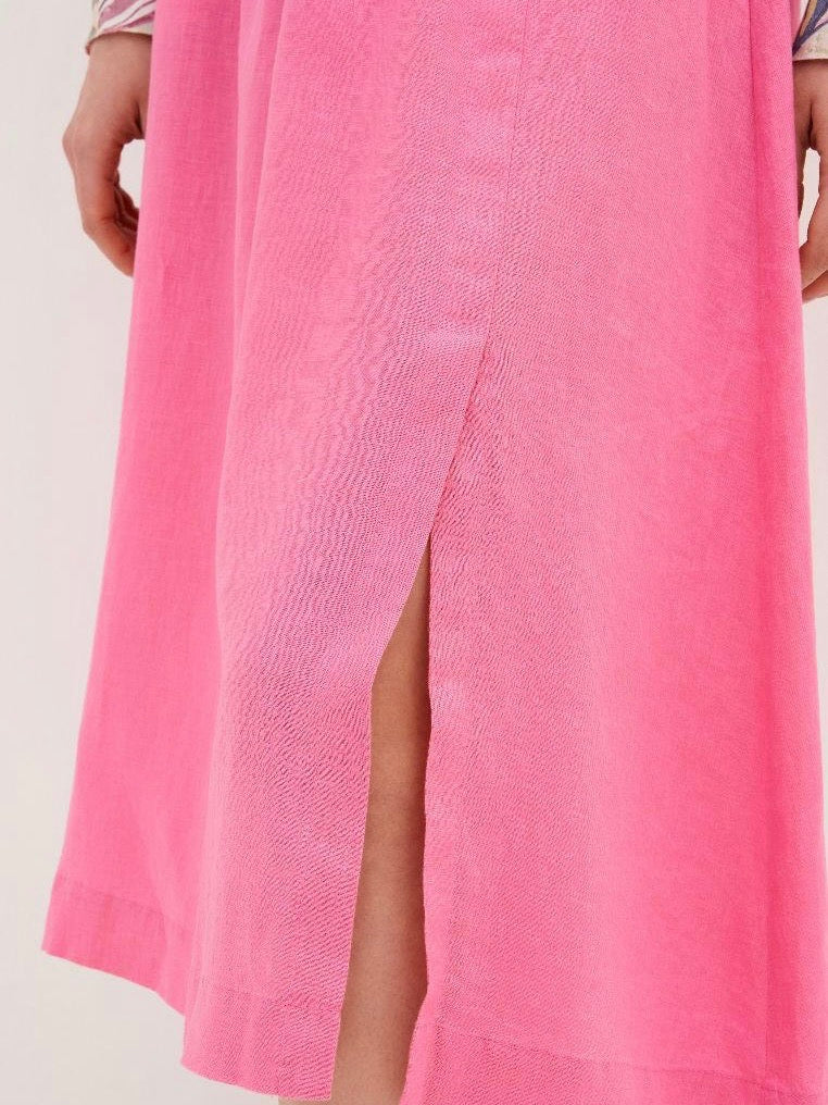 Pull-on Linen Skirt