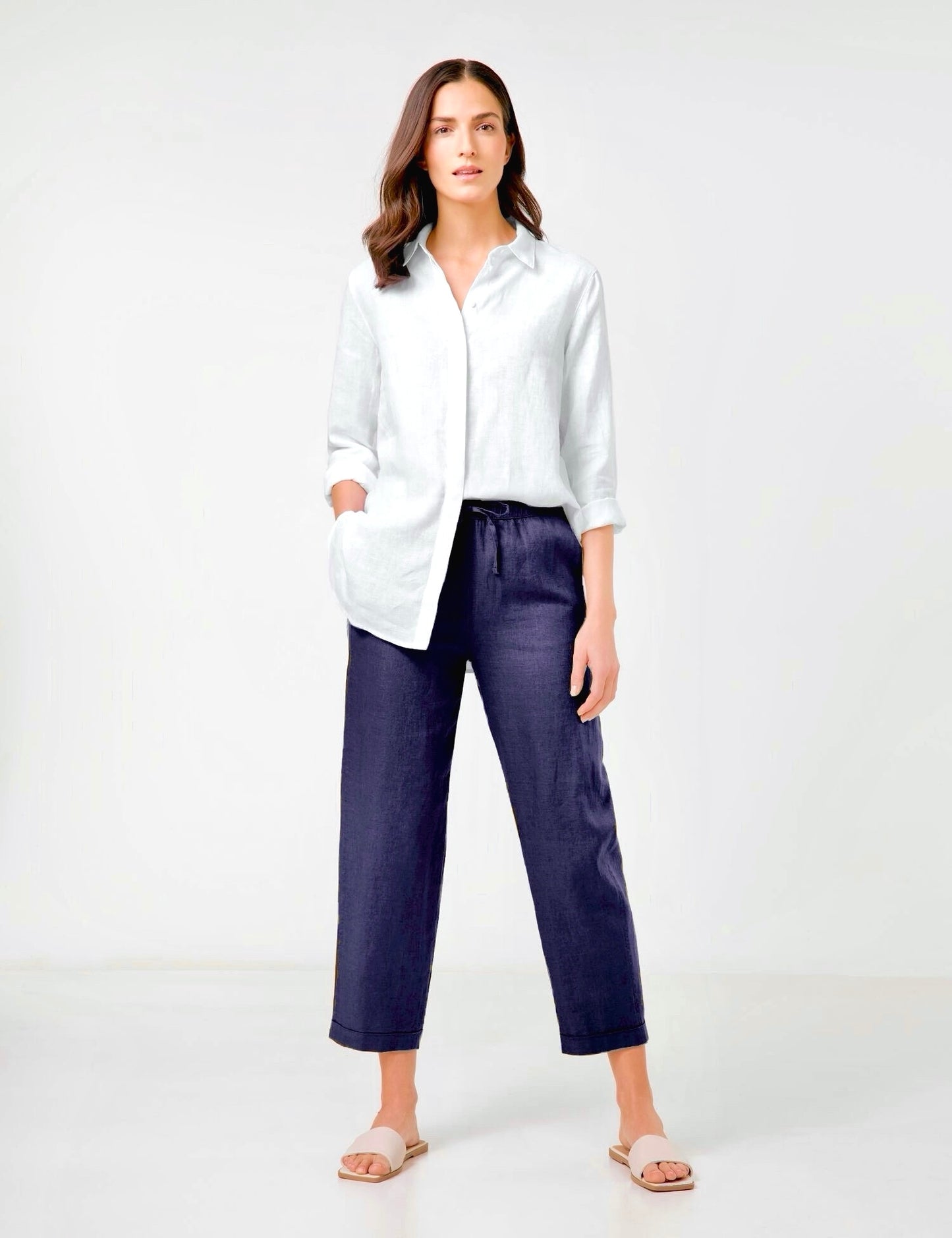 Pull-on Linen Pant