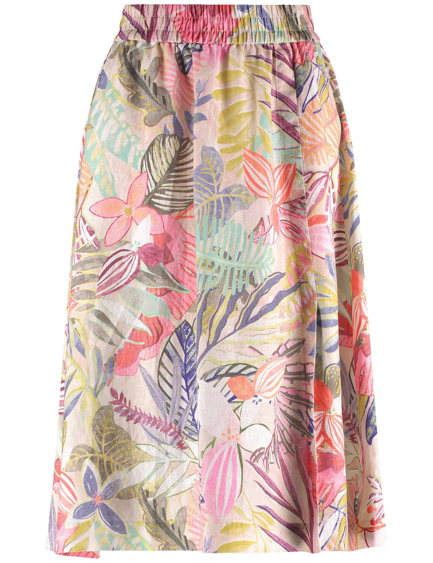 Pull-on Linen Skirt