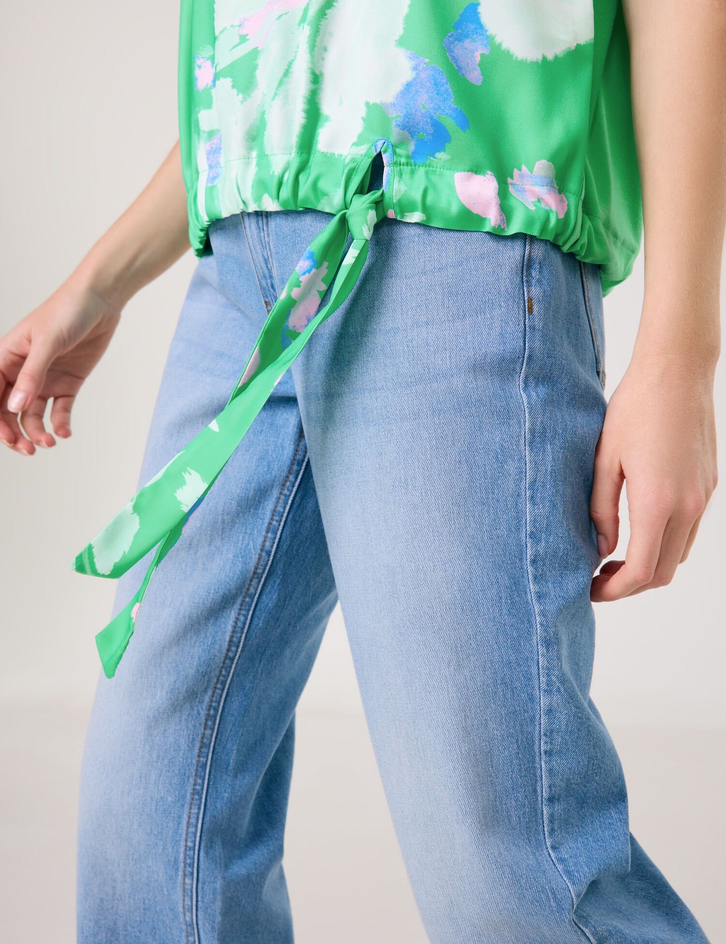 Blouse Top with Drawstring