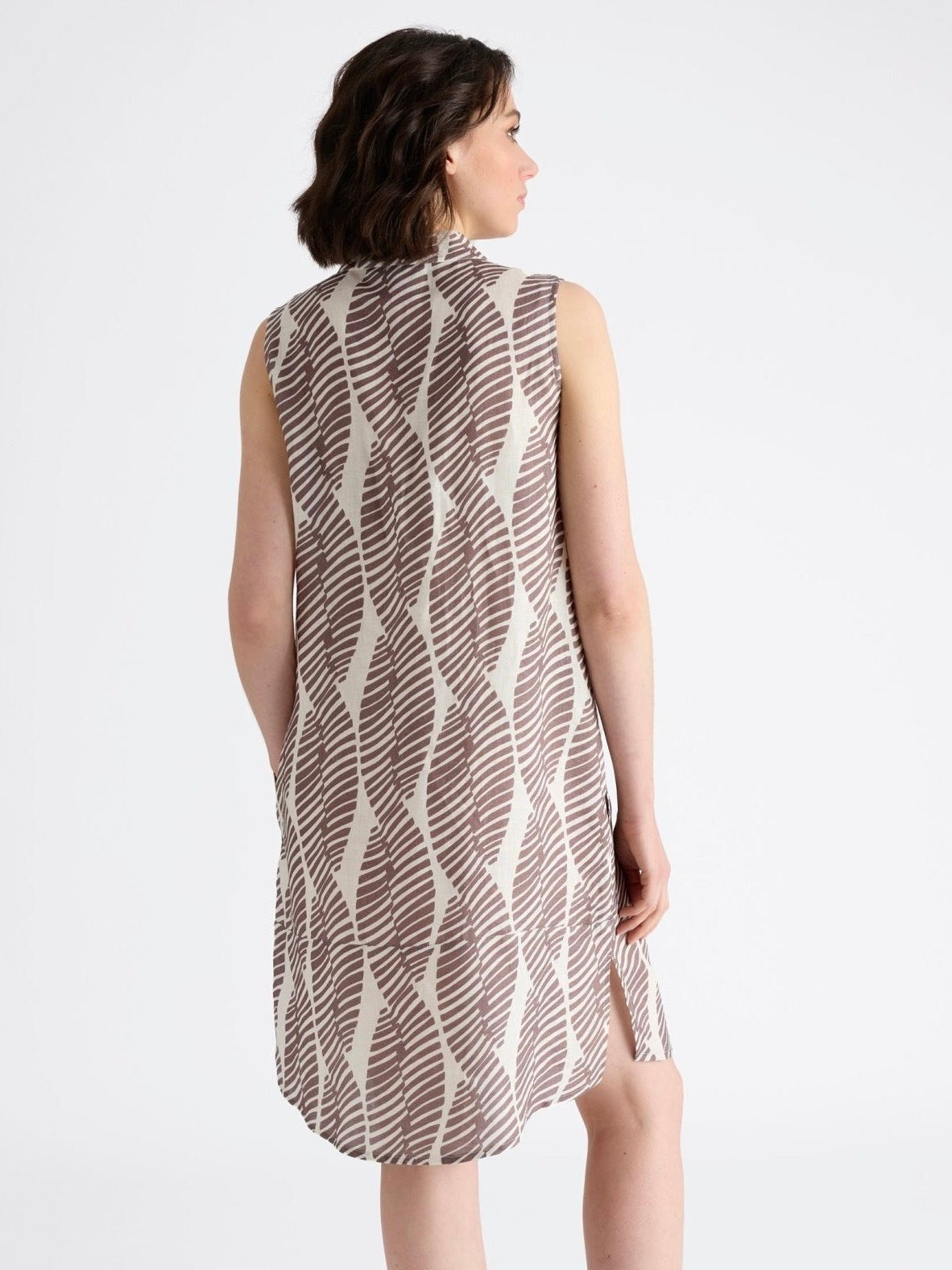 Linen Dress with Print