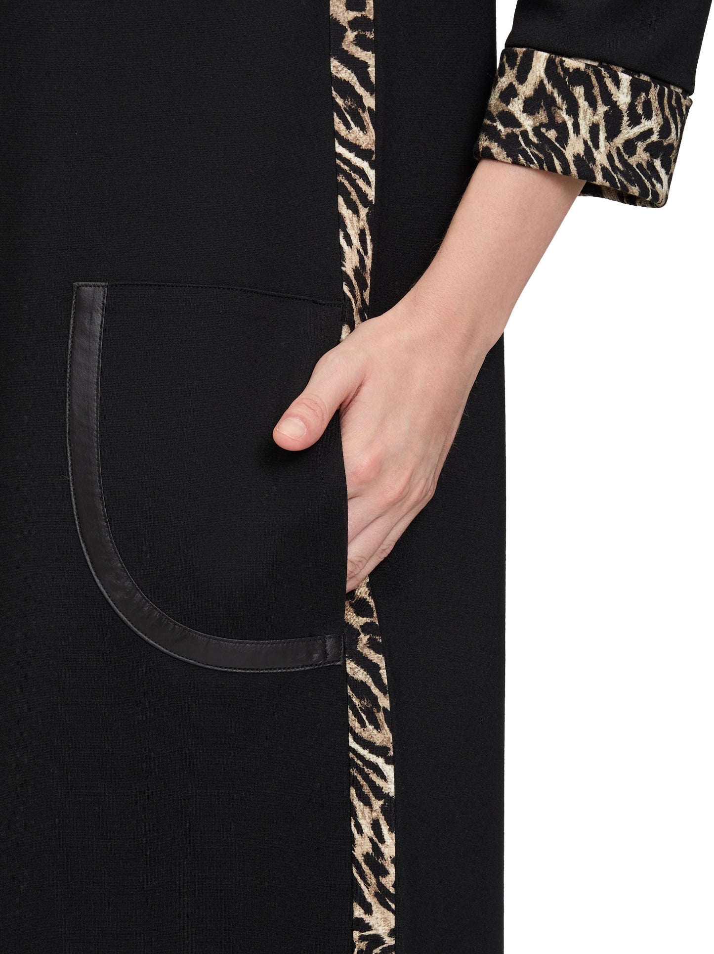 Dress with Leopard Details