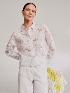 Blouse with an Openwork Pattern