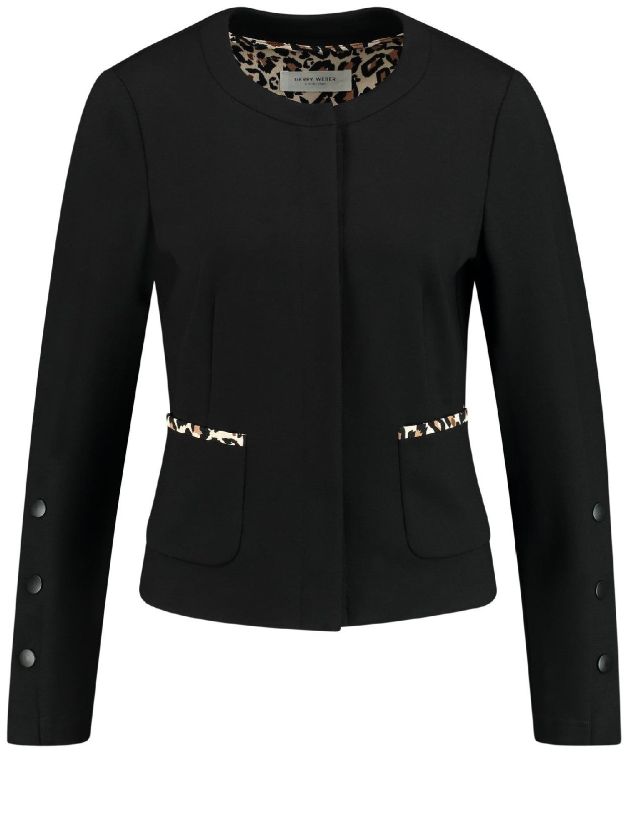 Jacket with Leopard Details - ELIZABETH SCHINDLER