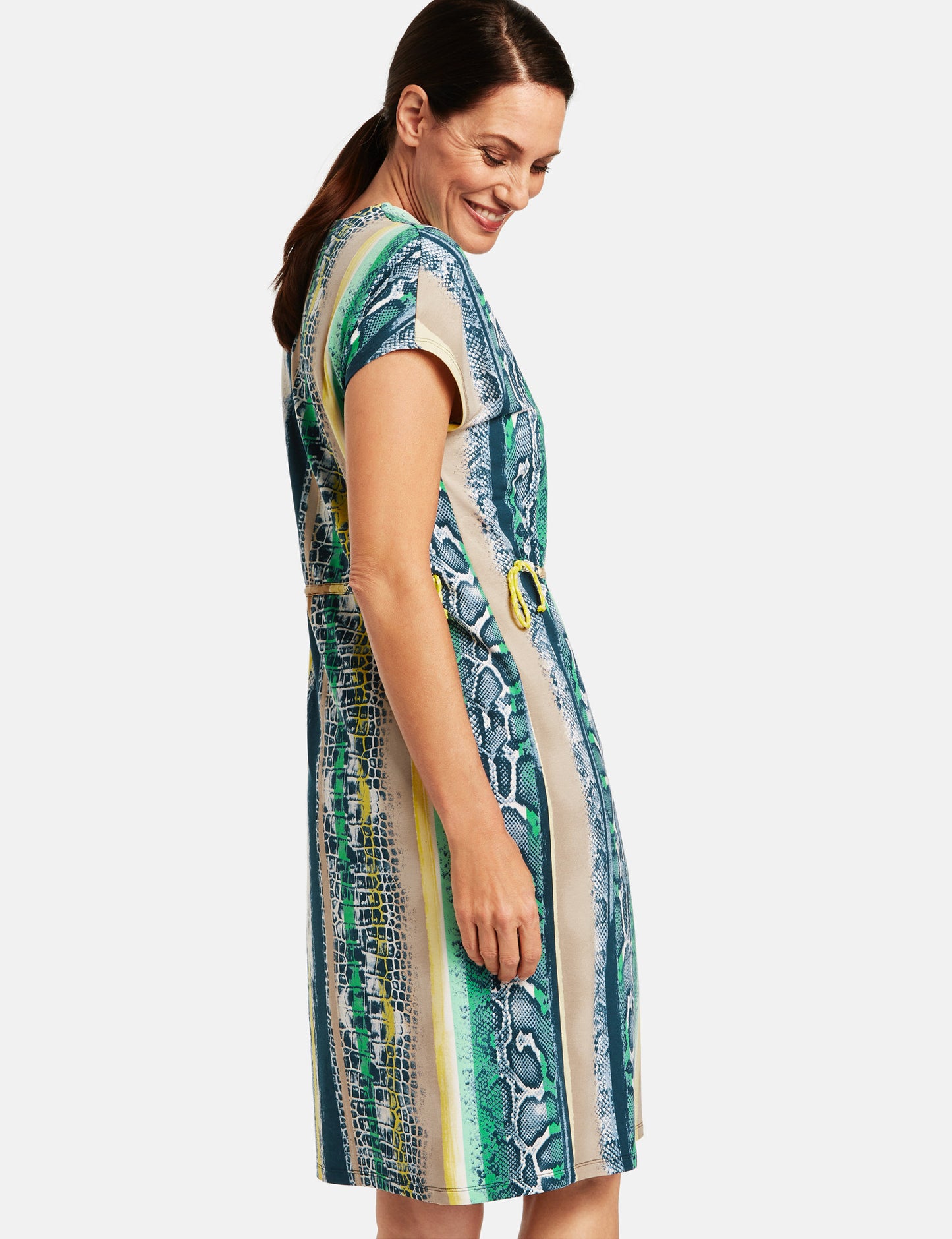 Dress with Drawstring Waist - ELIZABETH SCHINDLER