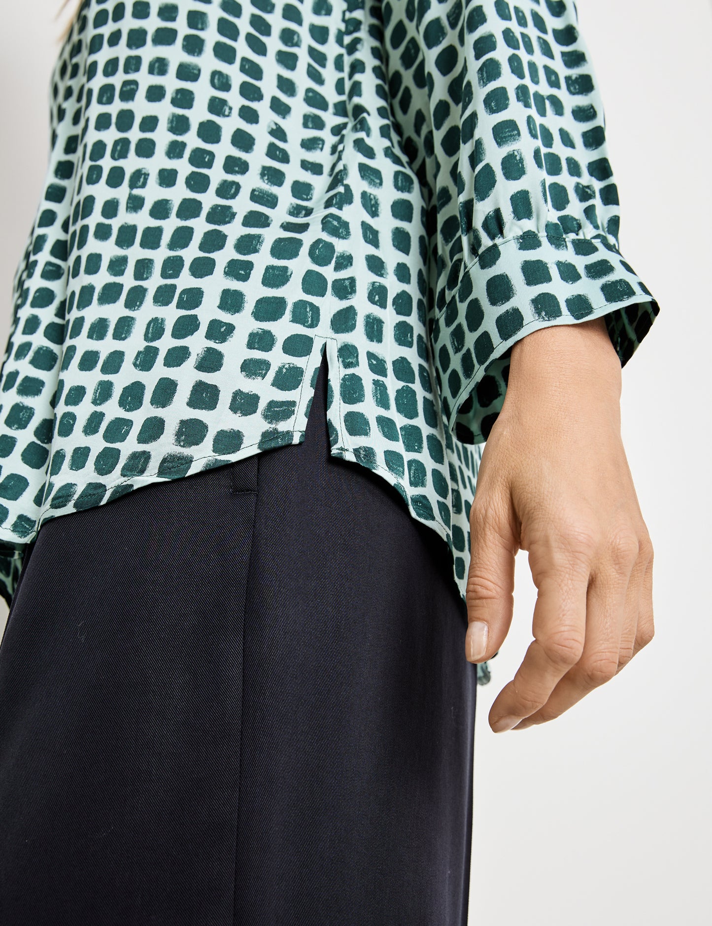 Blouse in a Checked Pattern