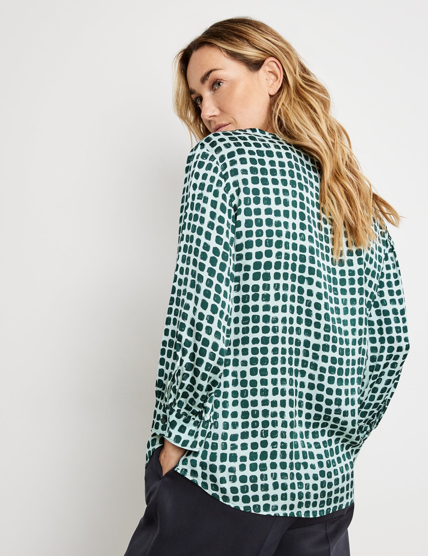Blouse in a Checked Pattern