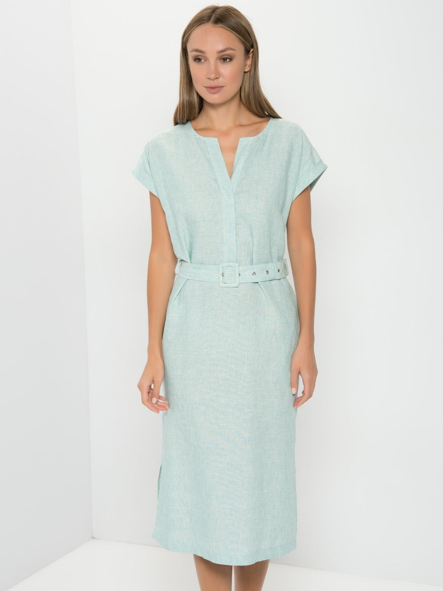 Linen Blend Dress