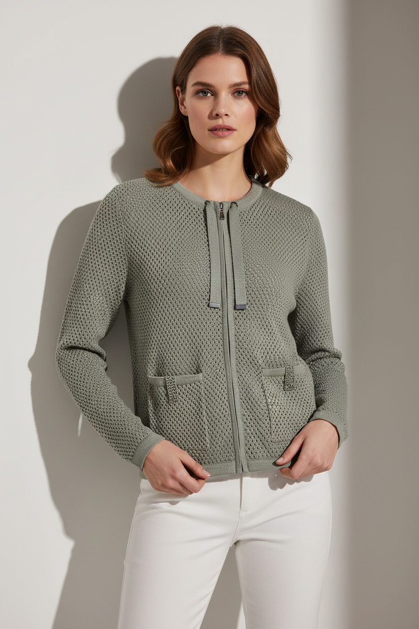 NEW Zippered Cardigan