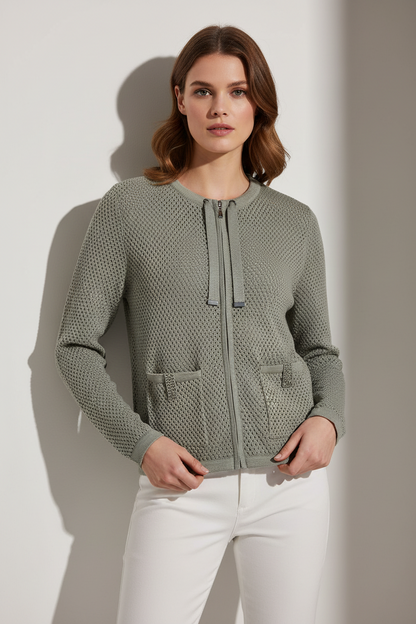 NEW Zippered Cardigan