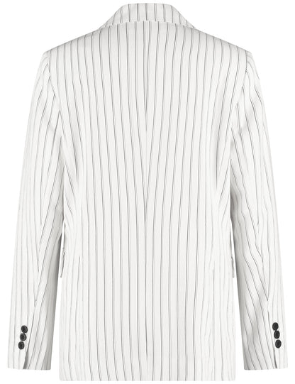 Classic Blazer with Pinstripes