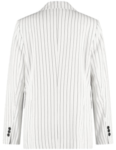 Classic Blazer with Pinstripes