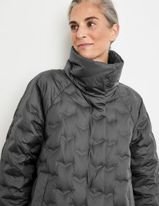 Coat with Quilted Pattern