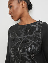 Top with Floral Embellishment