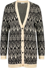 Cardigan with Ikat Pattern