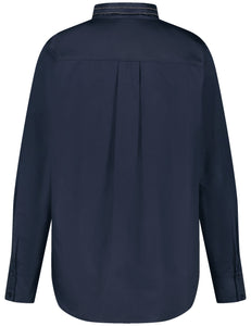 Blouse with Stand-up Collar