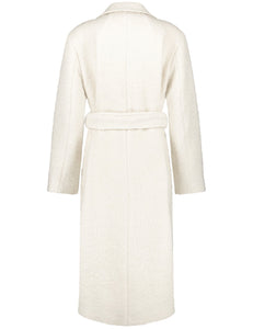 Wool Coat with a Bouclé Finish