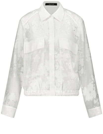 Jacket with a Floral Pattern