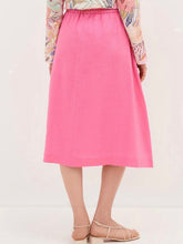 Pull-on Linen Skirt