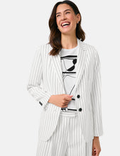 Classic Blazer with Pinstripes