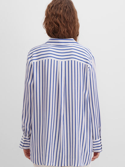 Blouse with Satin Finish