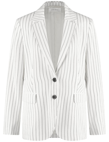 Classic Blazer with Pinstripes