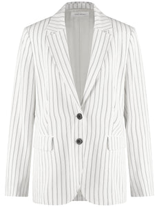 Classic Blazer with Pinstripes