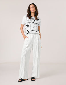 Flowing Trouser with Pinstripes