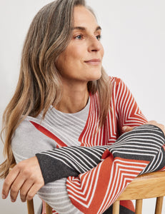 Pullover with a Graphic Pattern