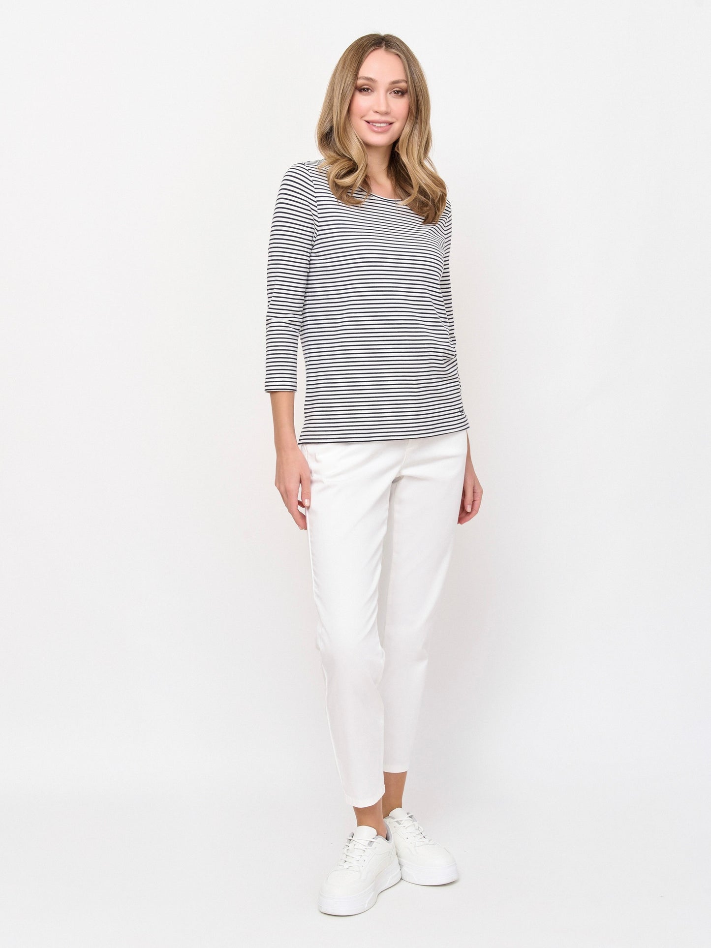 Top with Fine Stripes