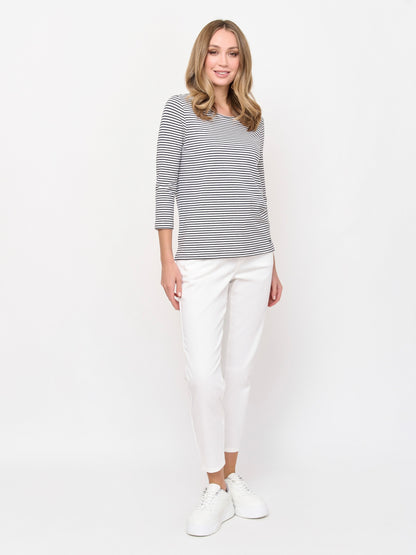 Top with Fine Stripes