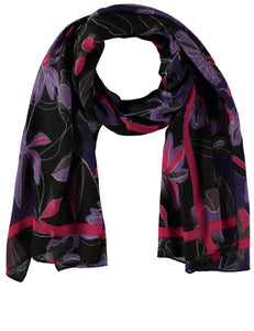Scarf with a Floral Pattern