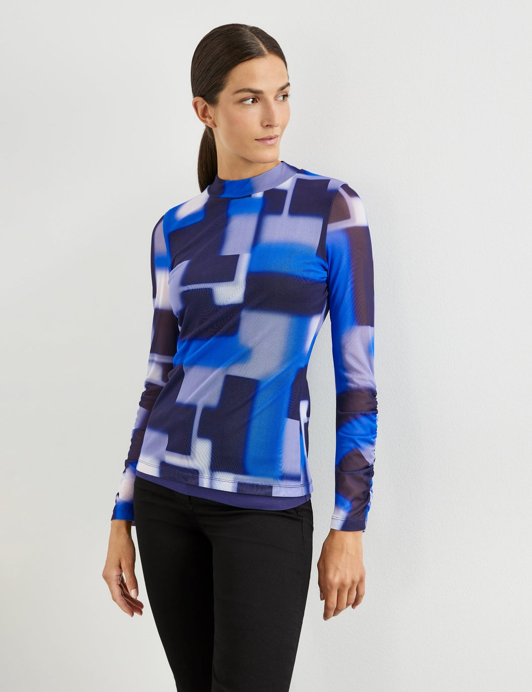 Long Sleeve Mesh Top