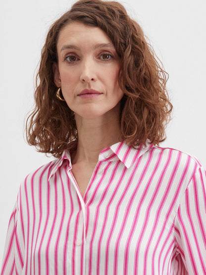 Blouse with Satin Finish