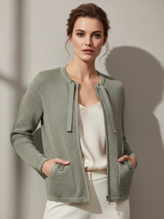 NEW Zippered Cardigan