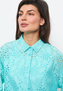 Blouse with an Openwork Pattern