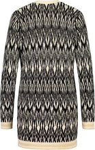 Cardigan with Ikat Pattern