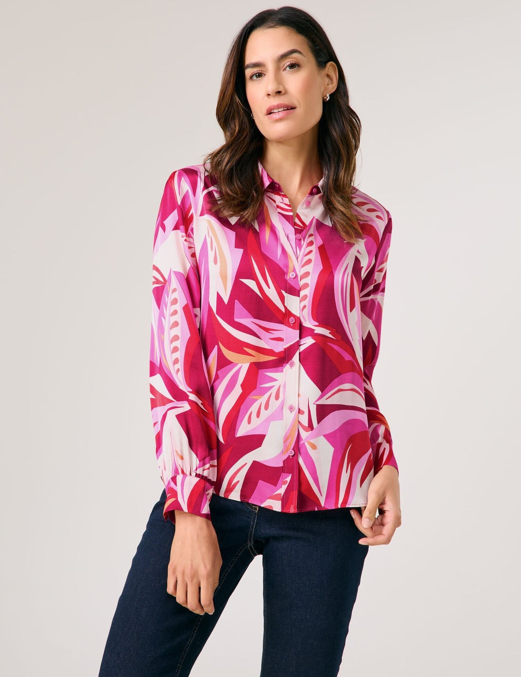 Blouse with a Floral Pattern