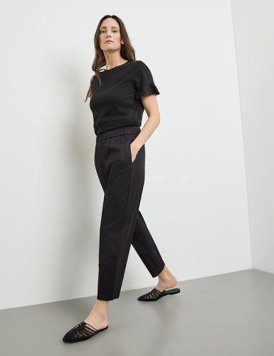 Cotton Pull-on Pant (Black)